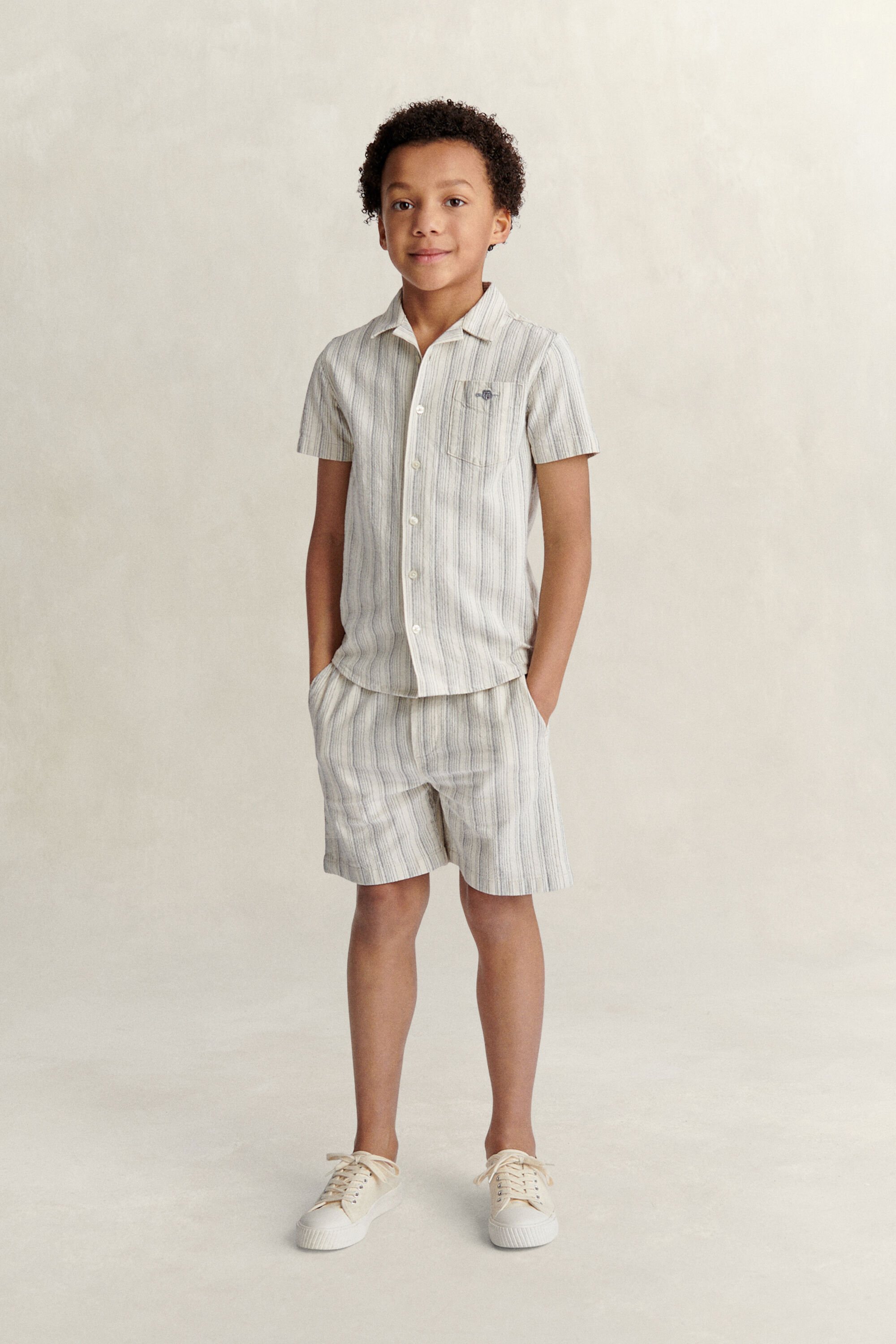 Teen Boys Linen Blend Shorts