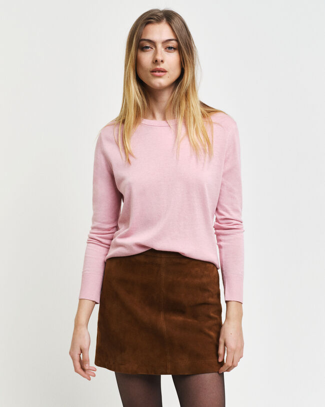 Fine Knit Crew Neck Sweater