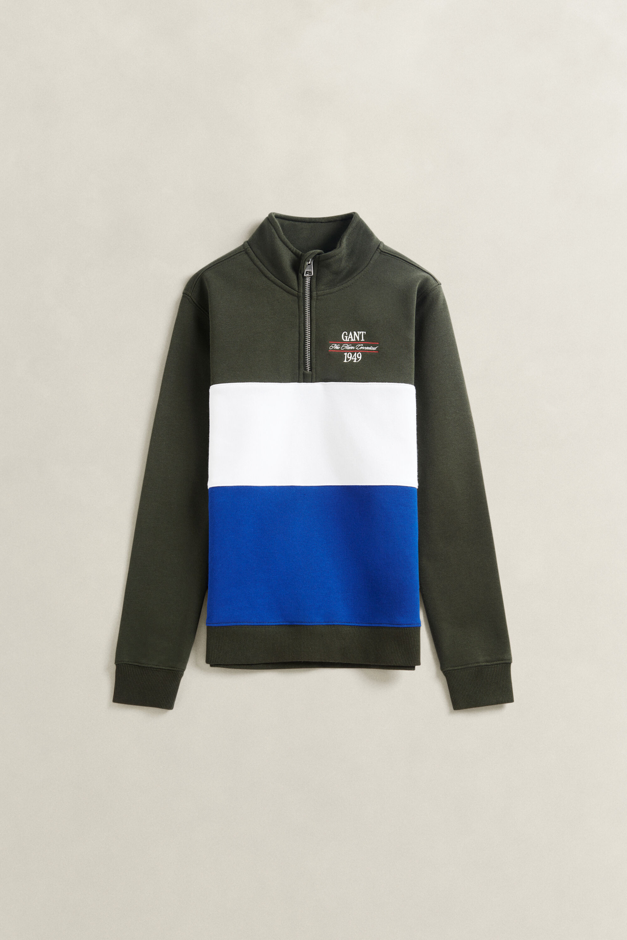 Teen Boys Color Block Half-Zip Sweatshirt