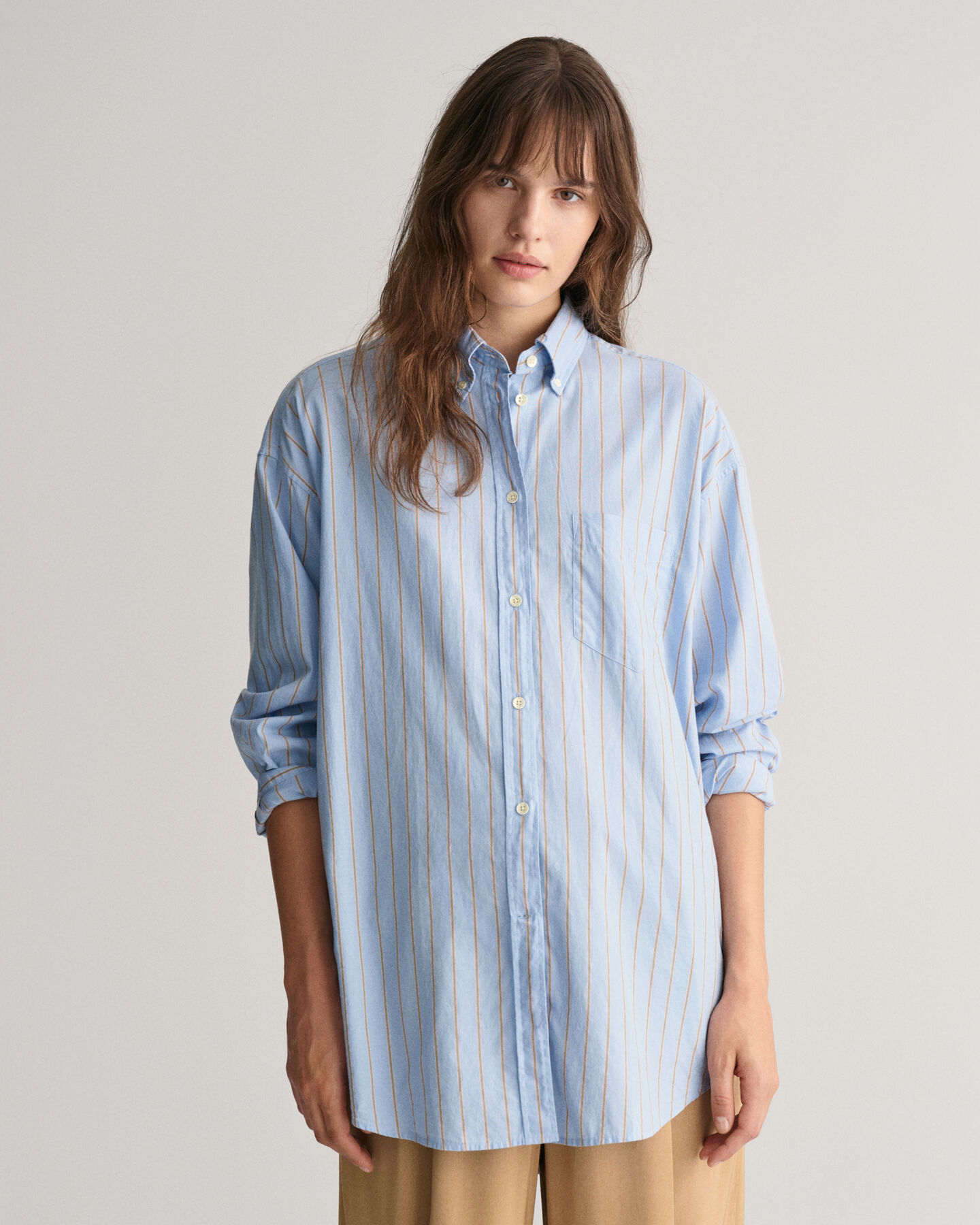 Oversized Striped Luxury Oxford Shirt