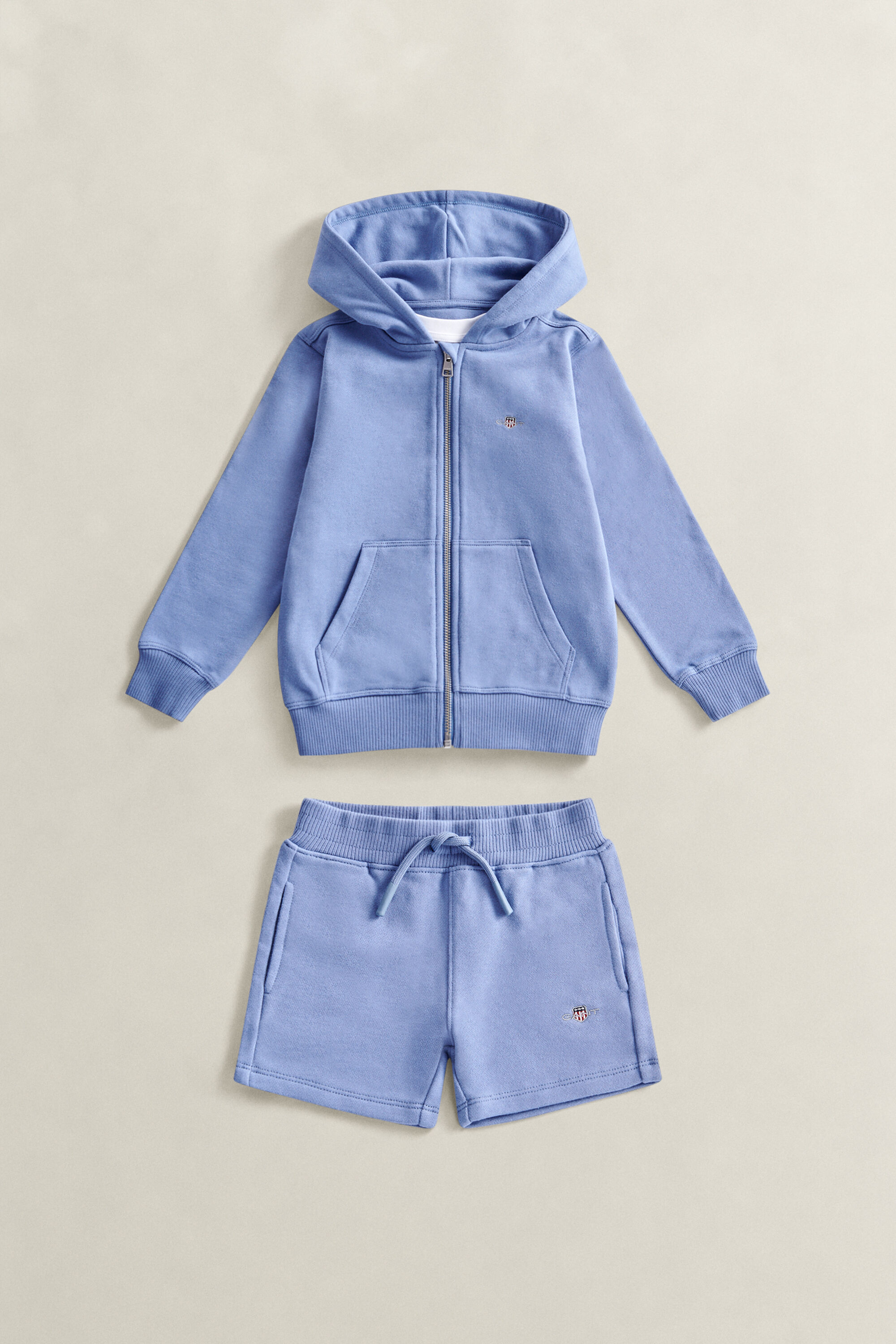 Boys Shield Zip Hoodie, T-Shirt & Sweatpants Set