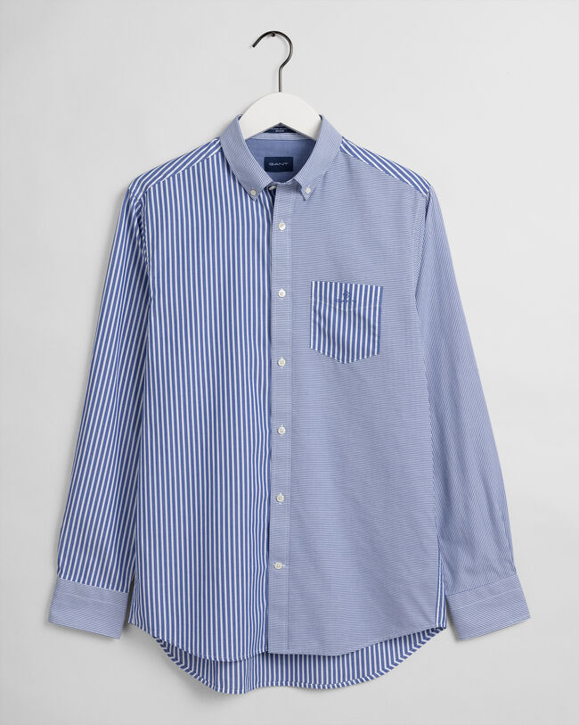 Regular Fit Mixed Panel Shirt