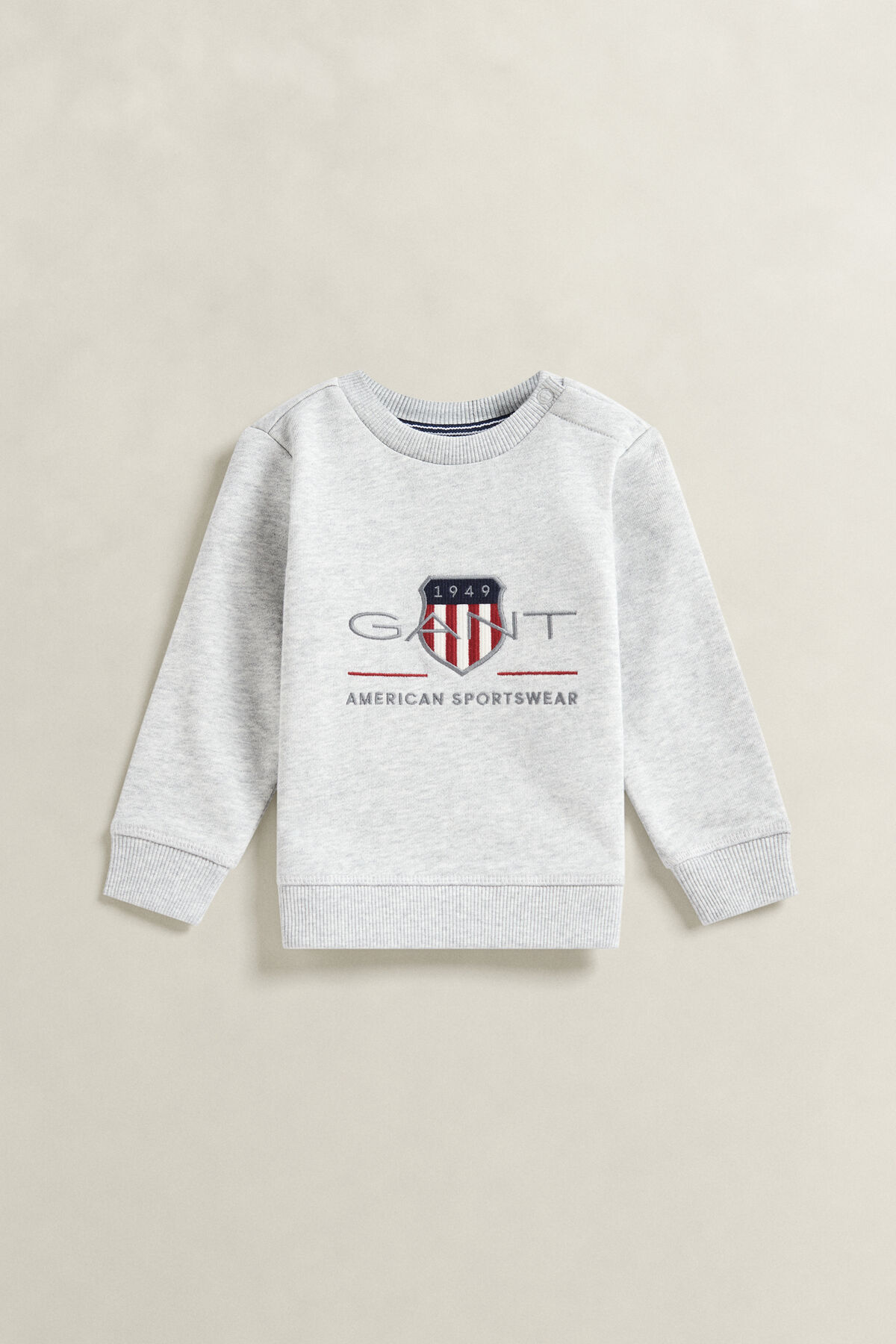 Kids Archive Shield Sweatshirt — GREY MELANGE