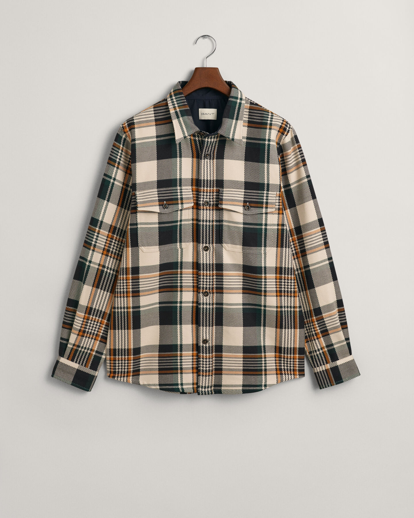 Checked Heavy Twill Overshirt