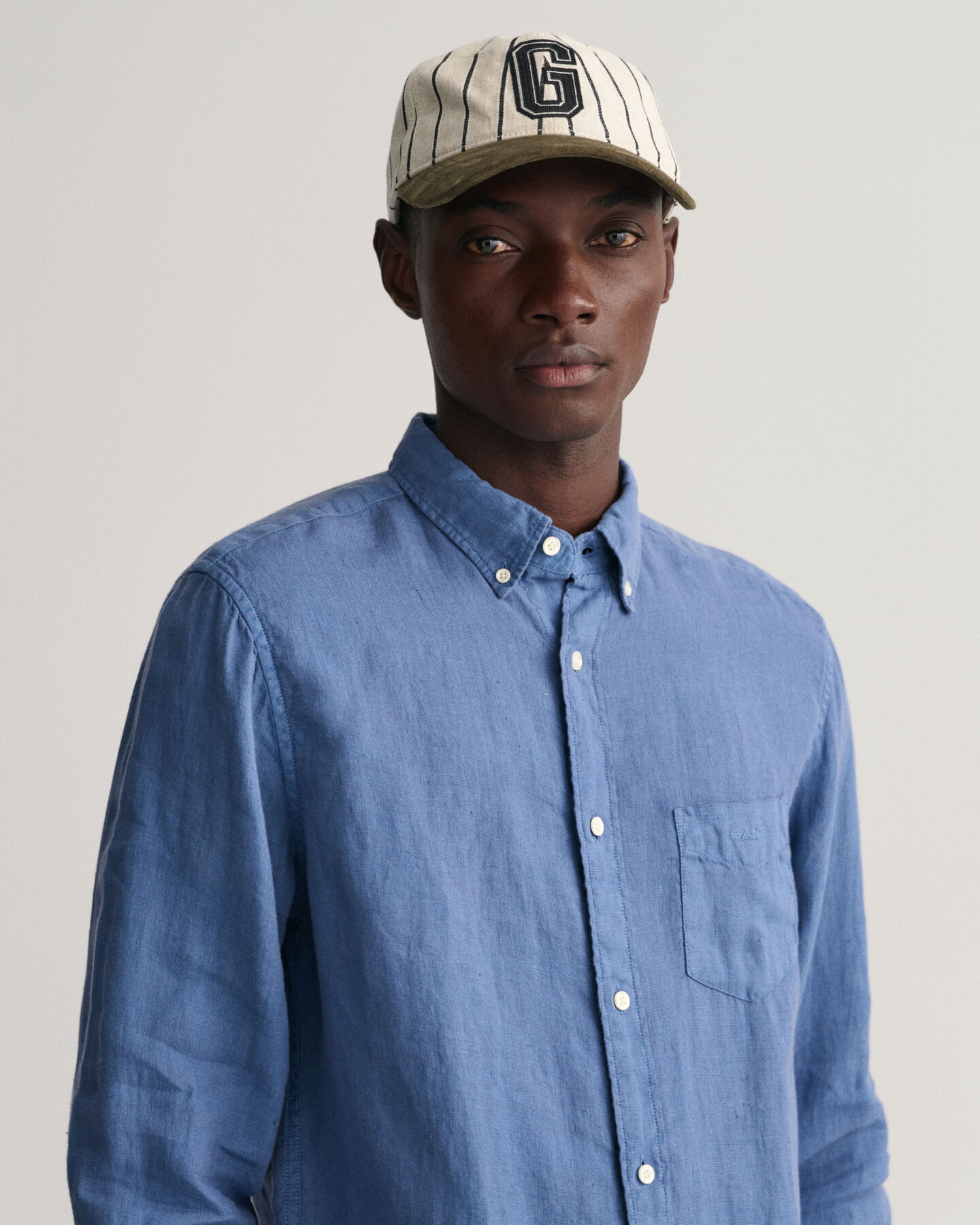 Regular Fit Garment-Dyed Linen Shirt