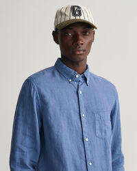 Regular Fit Garment-Dyed Linen Shirt