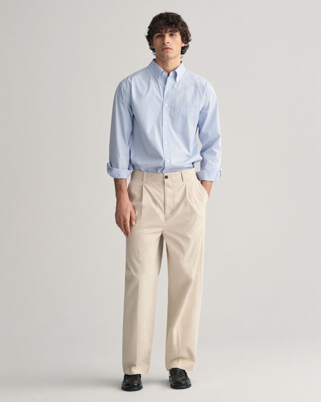 Relaxed Fit Peached Cotton Chinos