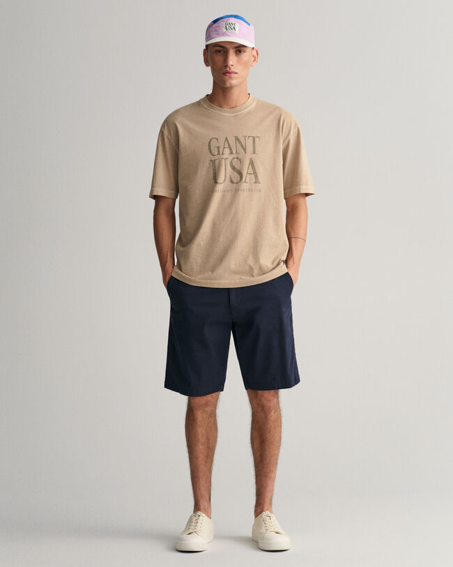 Relaxed Fit Twill Shorts