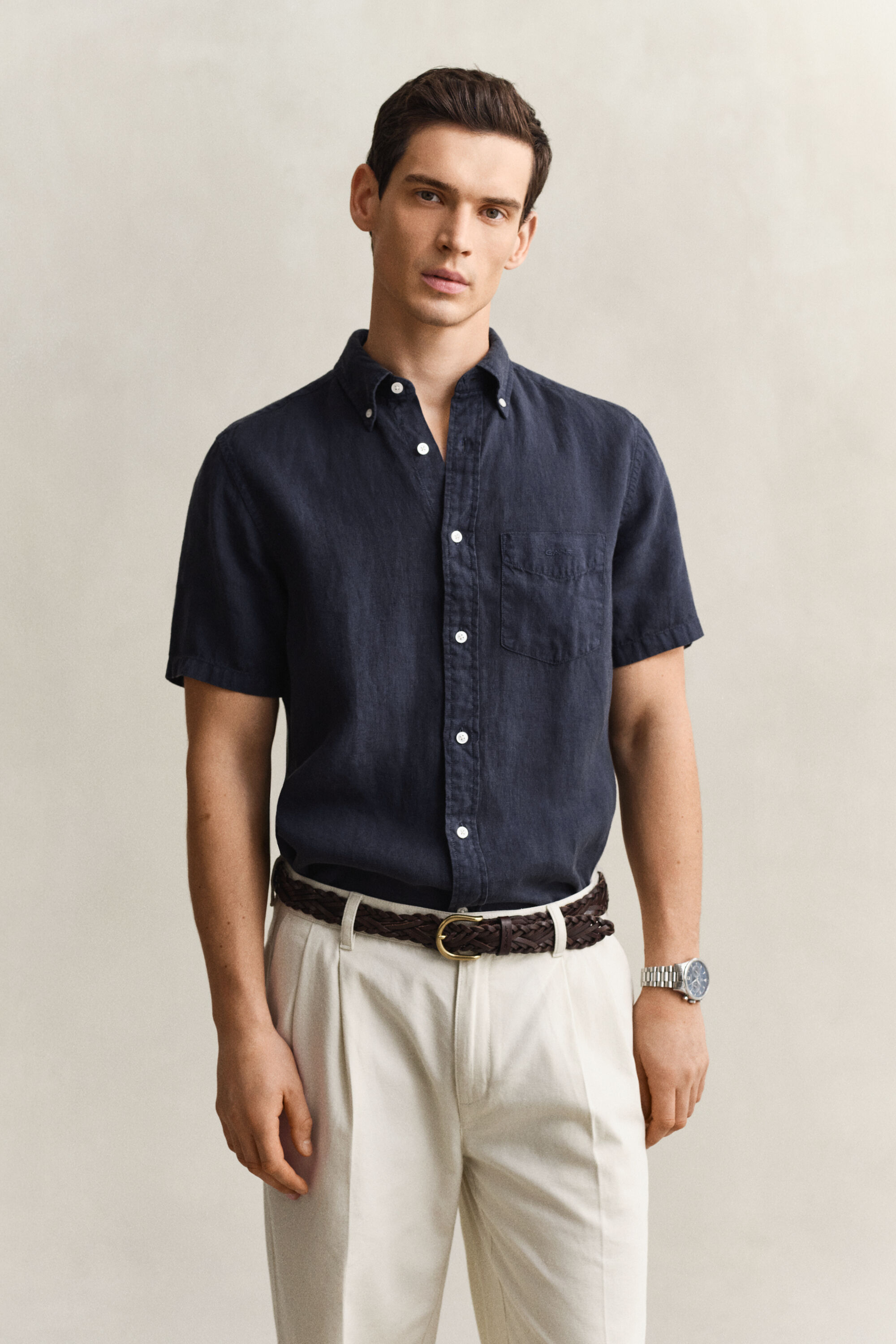 Short Sleeve Linen Shirt