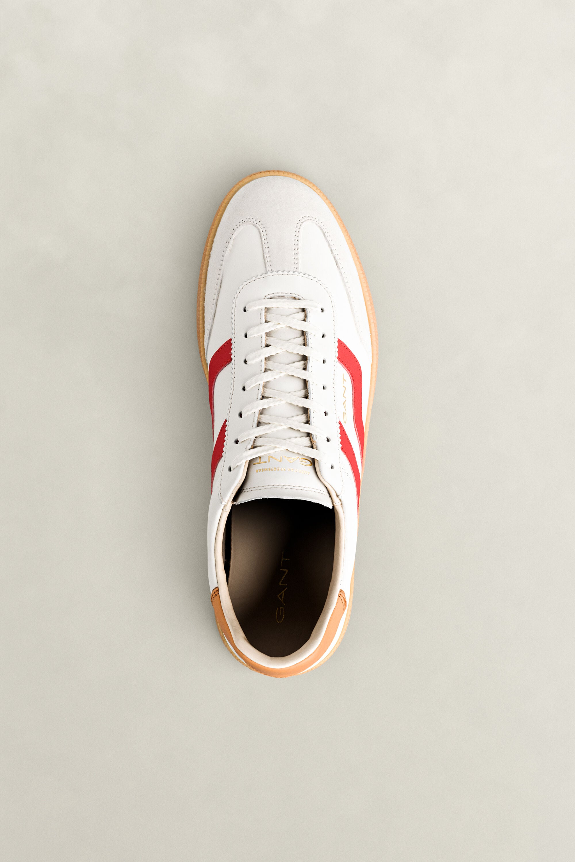 Cuzmo Leather Sneakers — RUBY RED