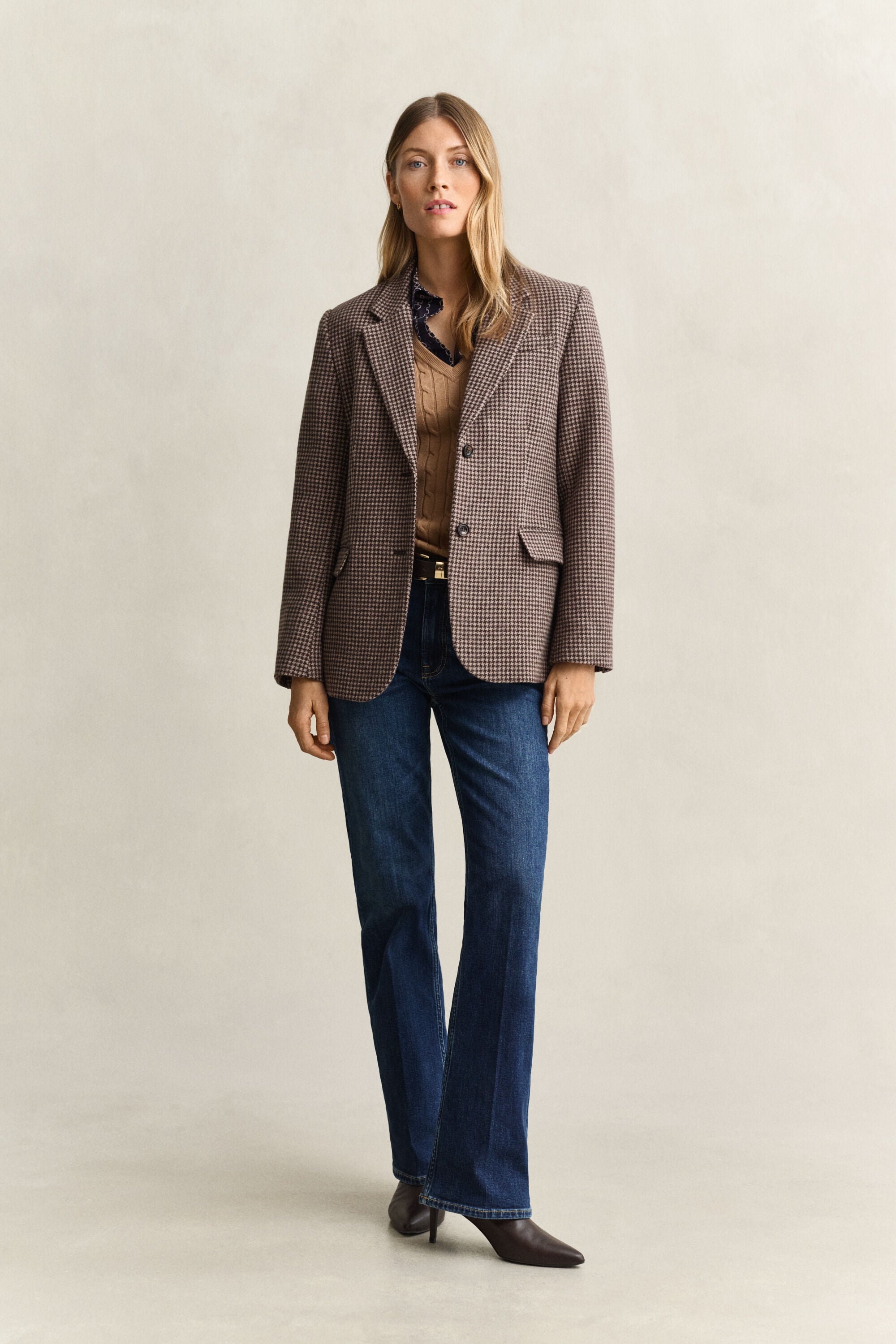 Classic Cable Knit Sweater — WARM KHAKI