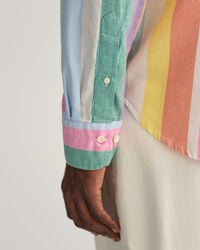 Regular Fit Multi Stripe Oxford Shirt