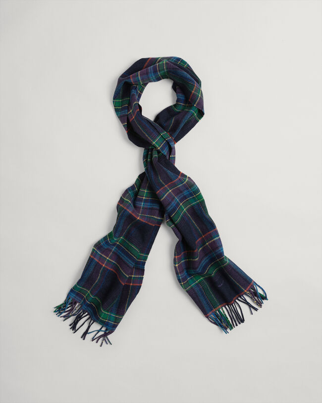 Multicolor Check Wool Scarf