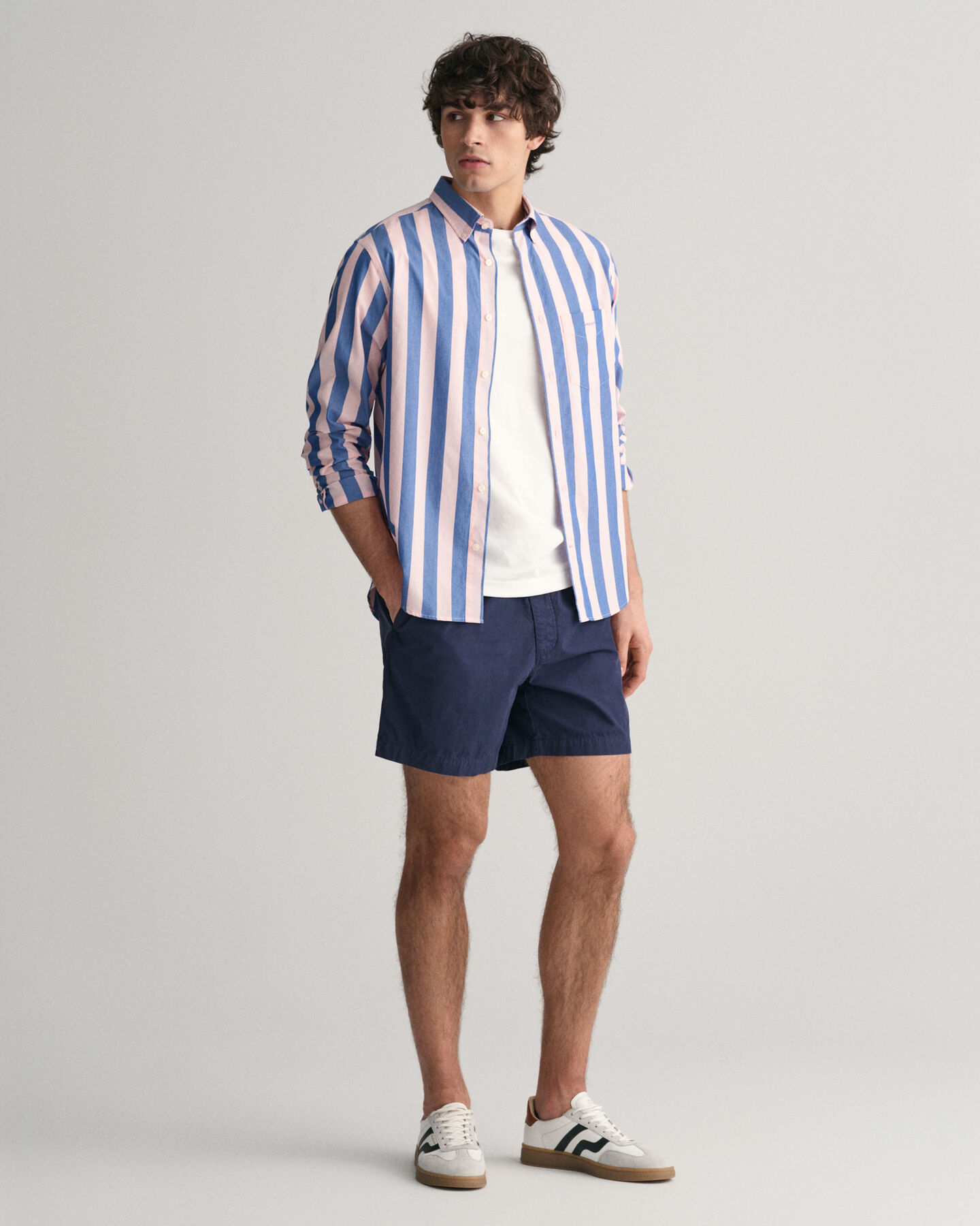 Regular Fit Parasol Striped Poplin Shirt