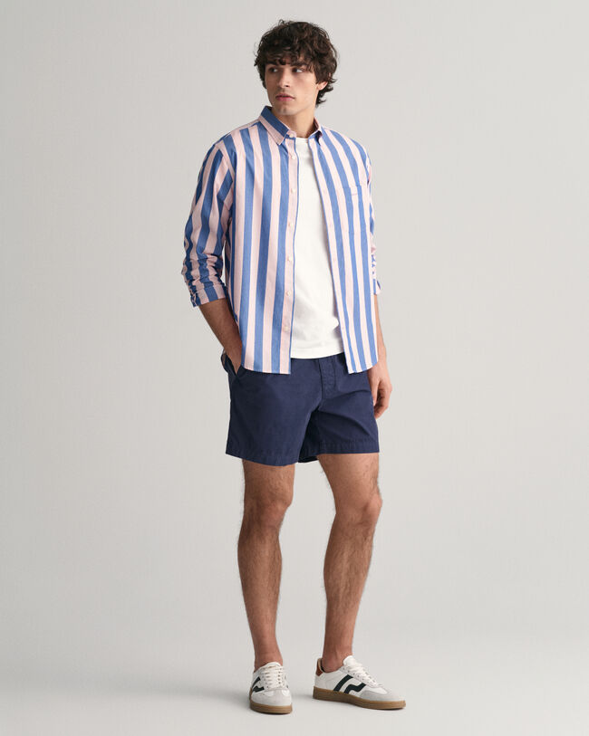 Regular Fit Parasol Striped Poplin Shirt
