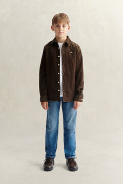 Teen Boys Corduroy Shirt — SHADOW BROWN 6