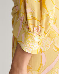 Regular Fit Magnolia Print Wrap Dress