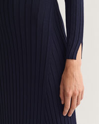 Ribbed Crew Neck Dress