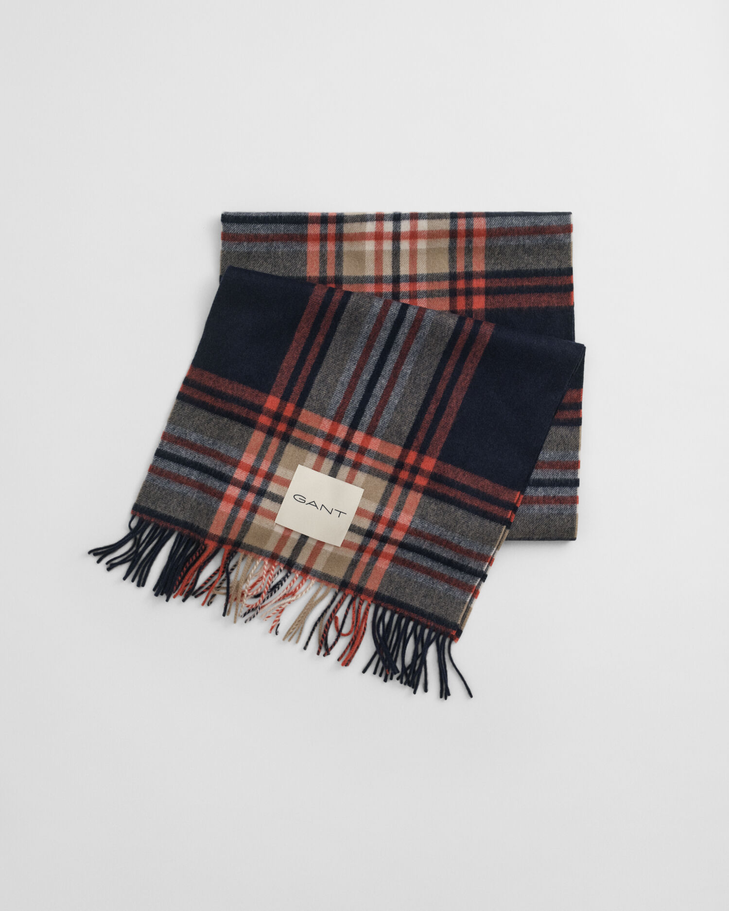 Tartan Checked Wool Scarf