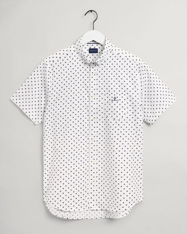 Regular Fit Short Sleeve Pinpoint Oxford Shirt