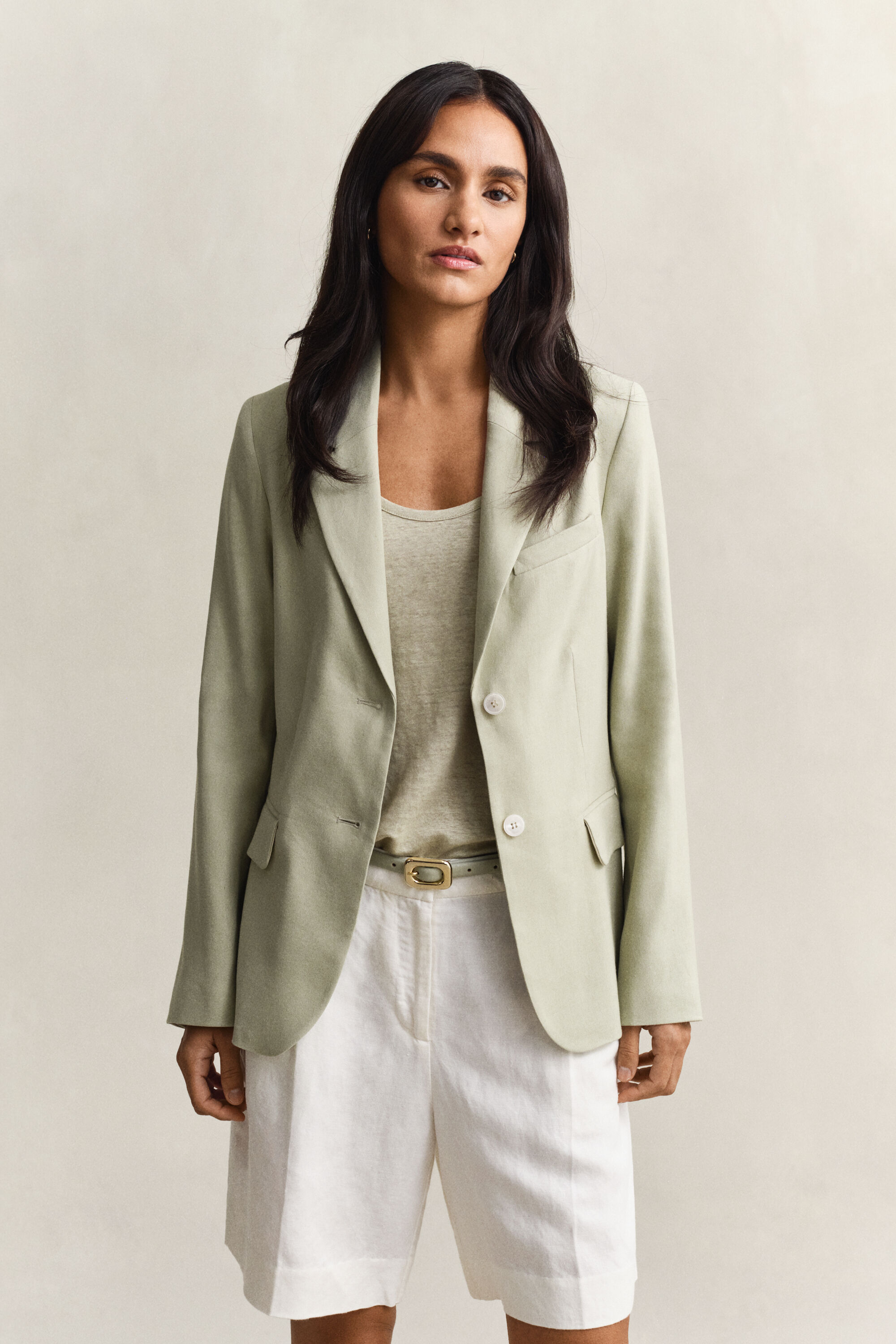 Linen Stretch Blazer