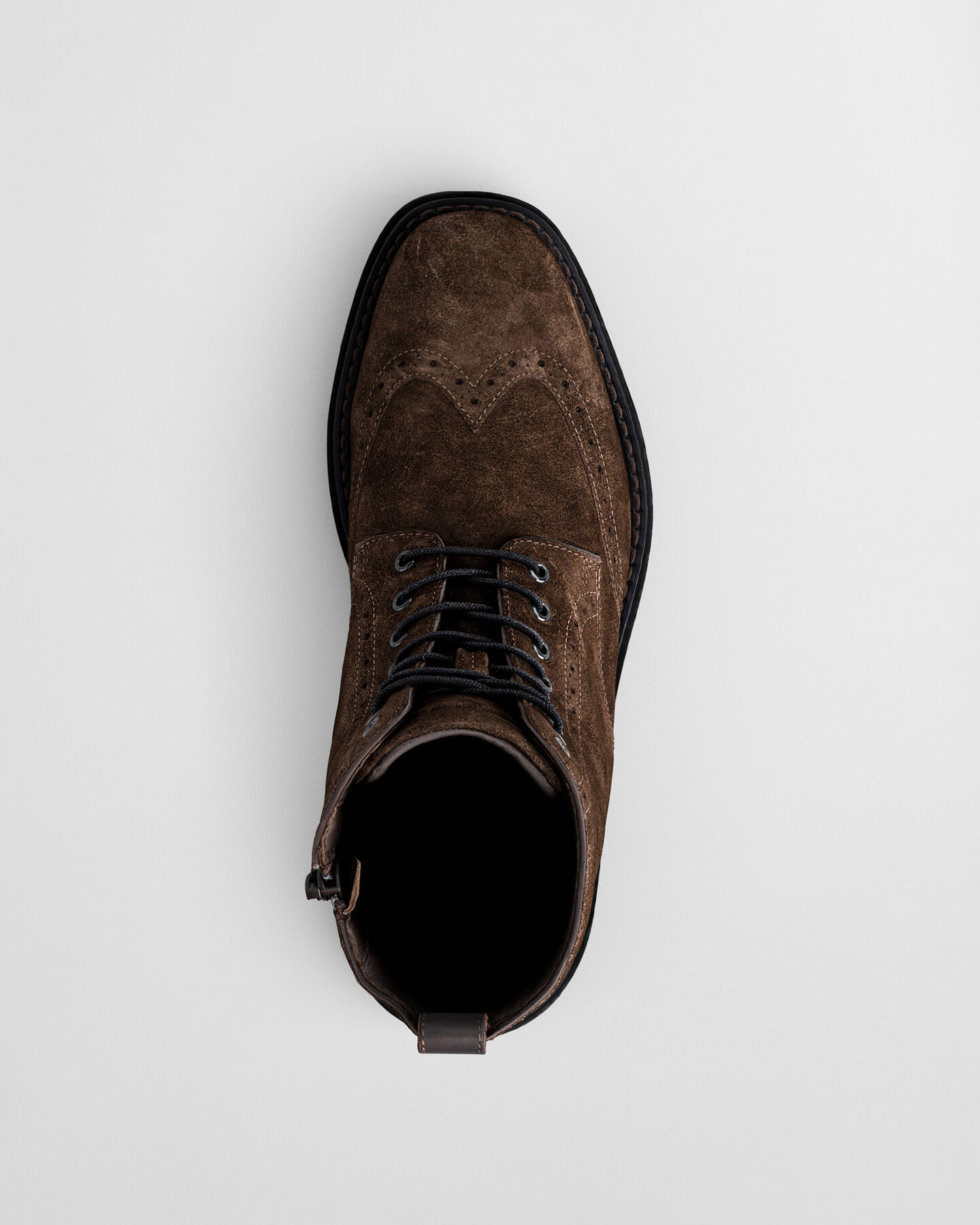 Boggar Suede Brogue Lace-Up Boots