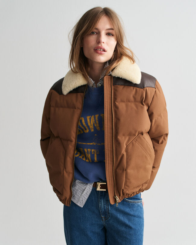 Faux Fur Collar Padded Jacket