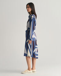 Letters Print Shirt Dress