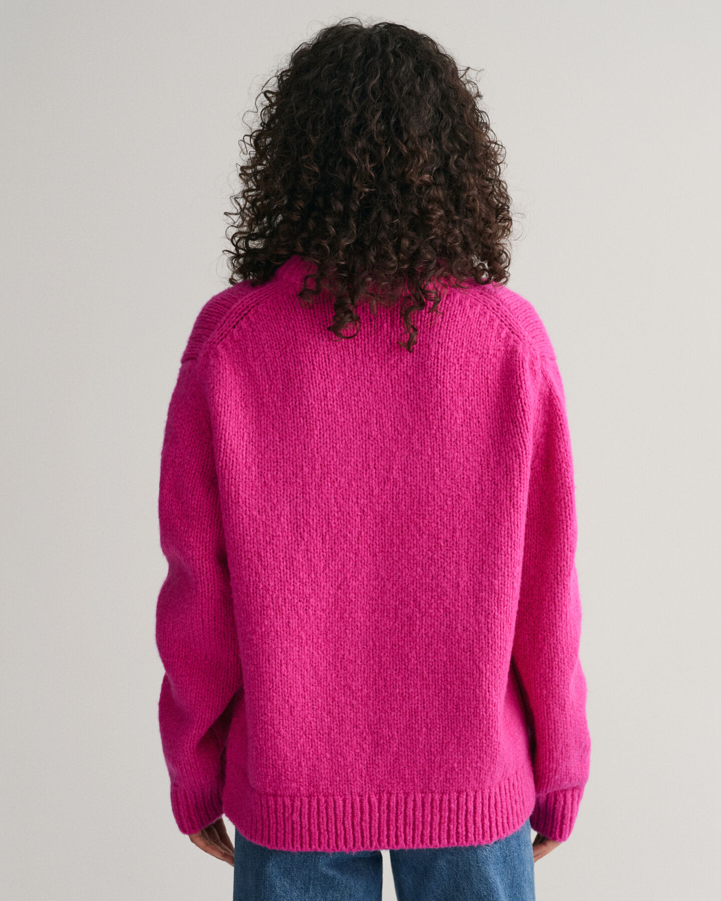 Wool Boucl&eacute; Crew Neck Sweater
