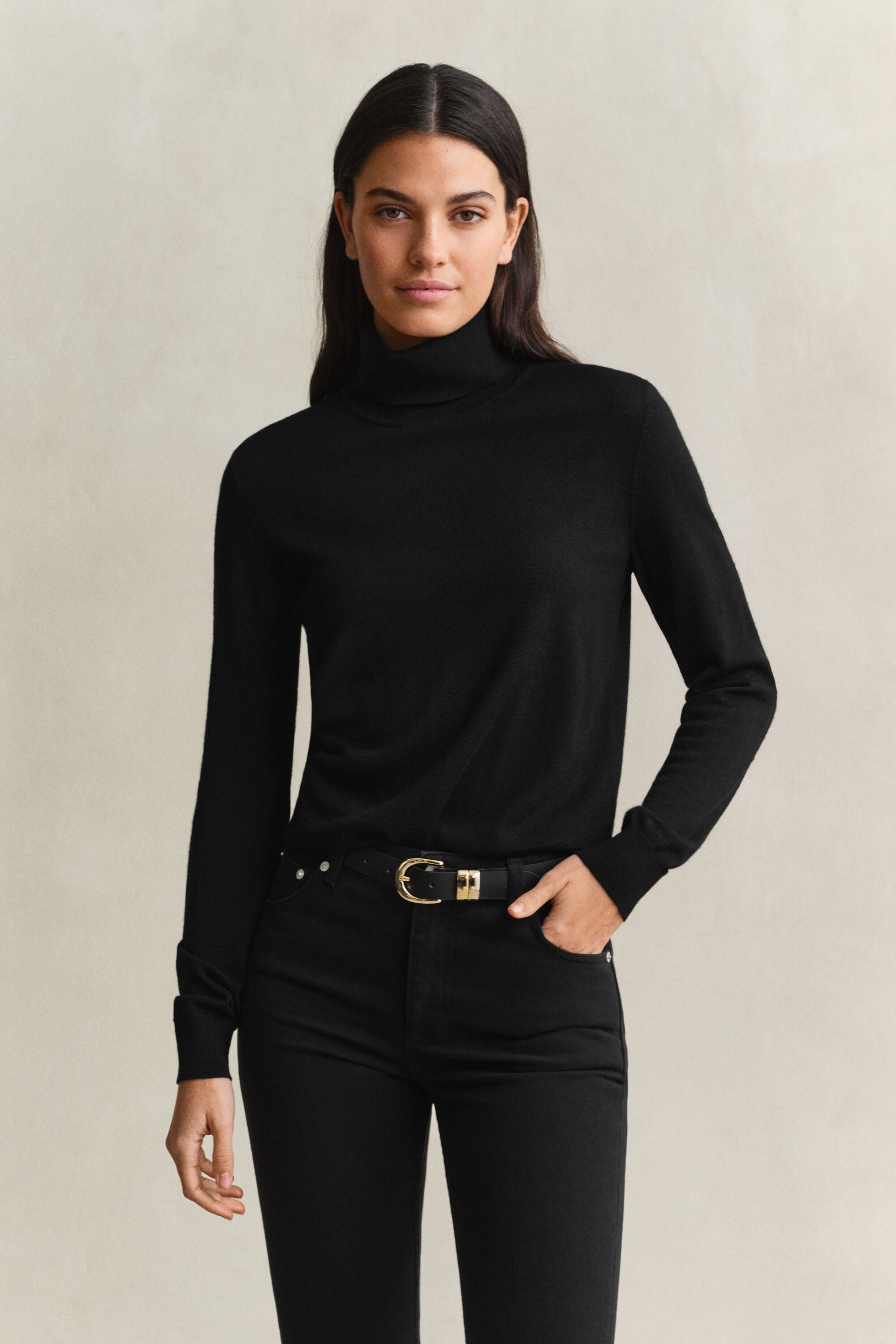 Extra Fine Merino Wool Turtleneck Sweater