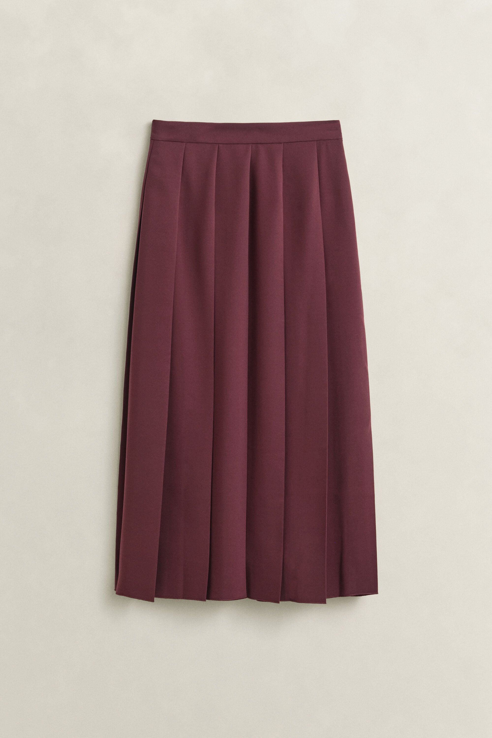 Pleated Midi Skirt