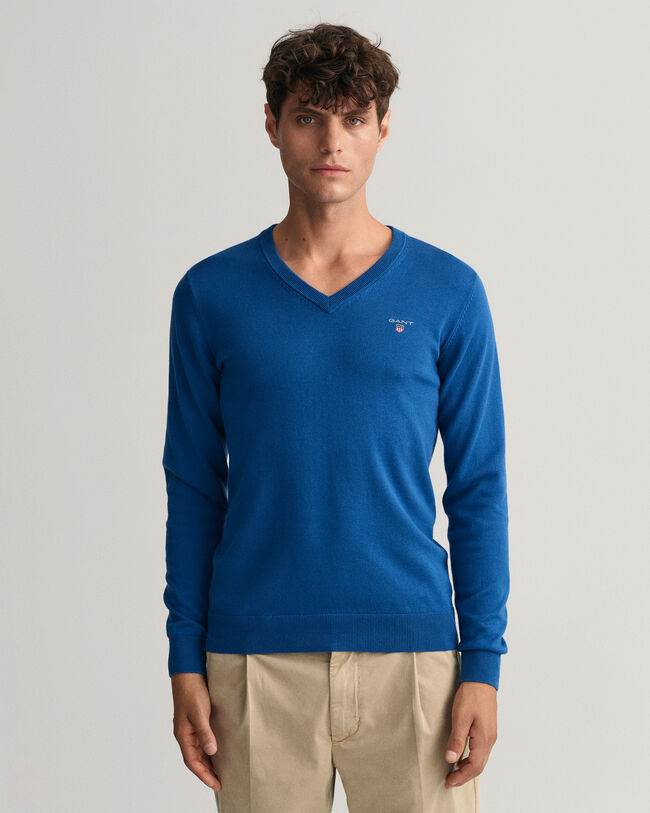 Classic Cotton V-Neck Sweater