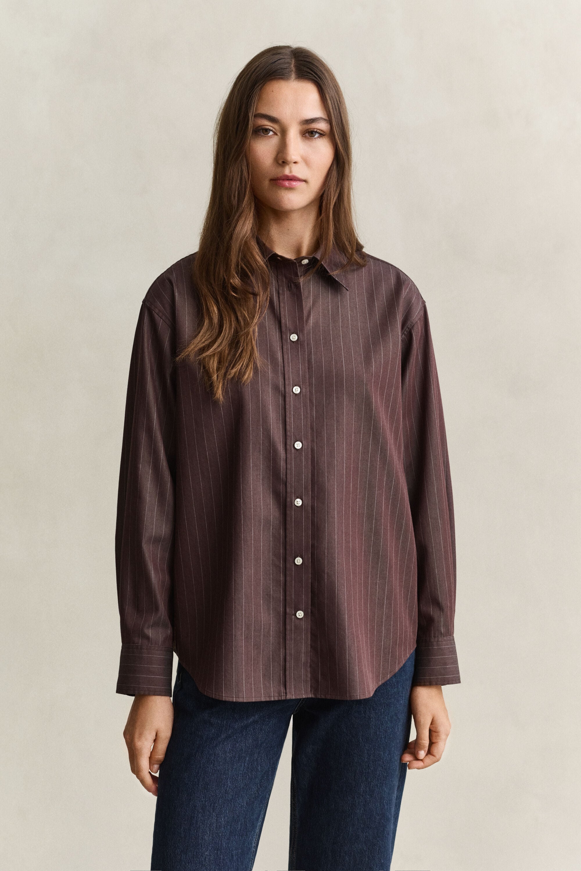 Relaxed Striped Poplin Shirt