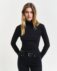 Ribbed Long Sleeve Turtleneck Top