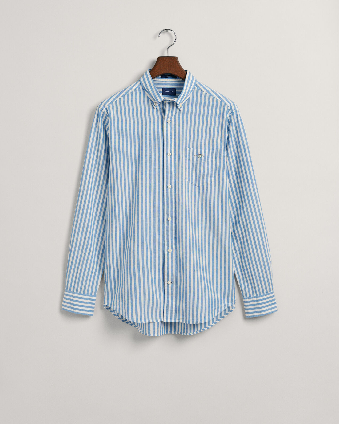 Regular Fit Striped Cotton Linen Shirt