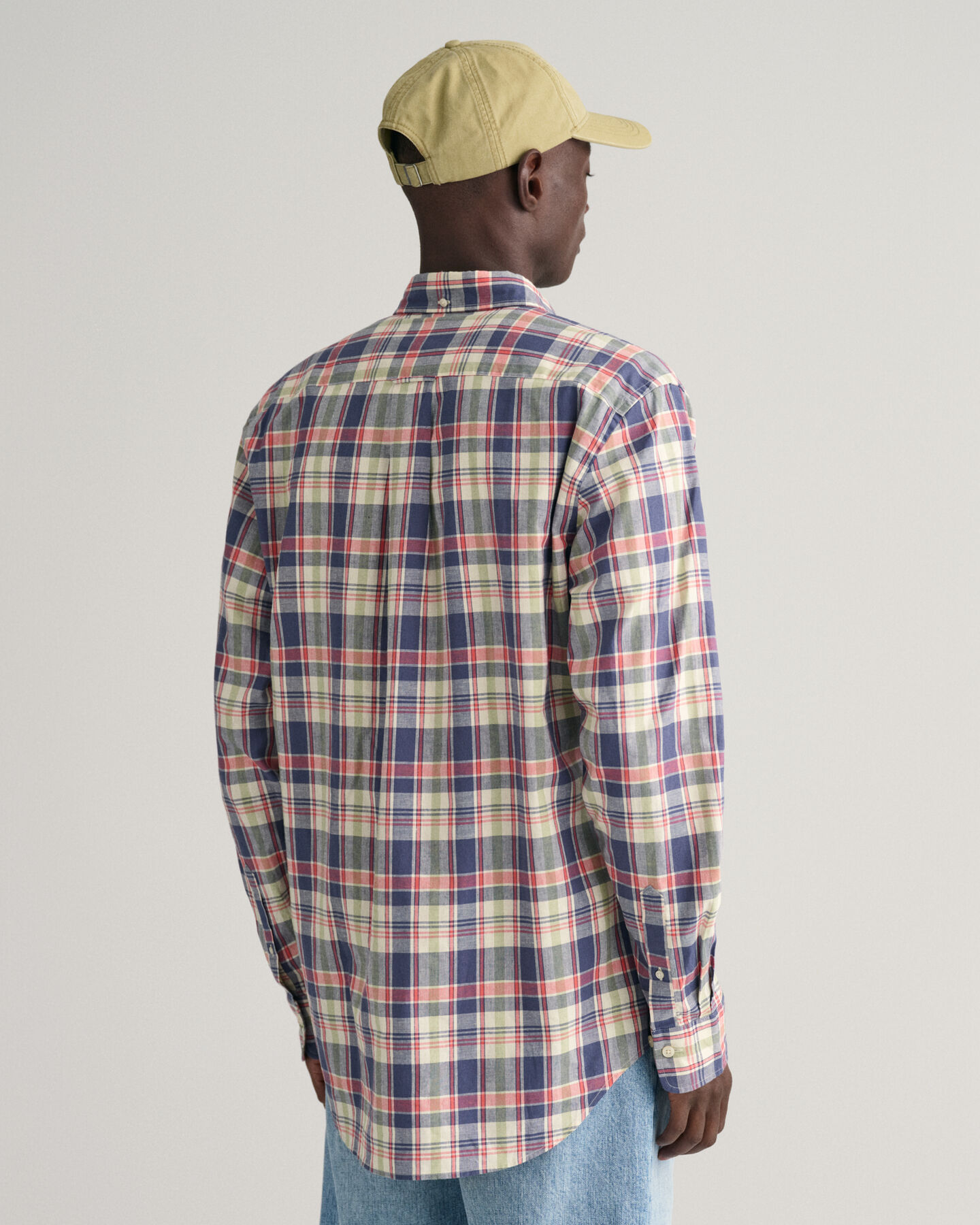 Regular Fit Checked Cotton Linen Shirt