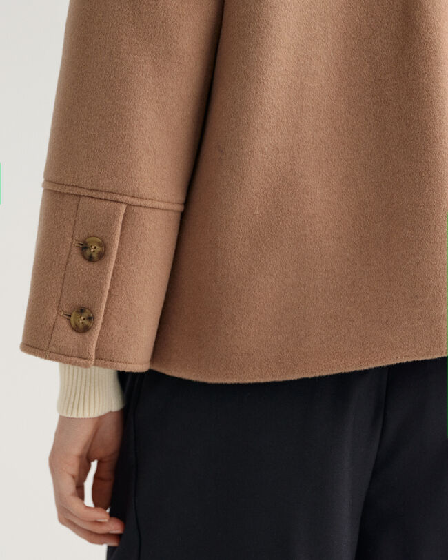 Wool Blend Cropped Jacket