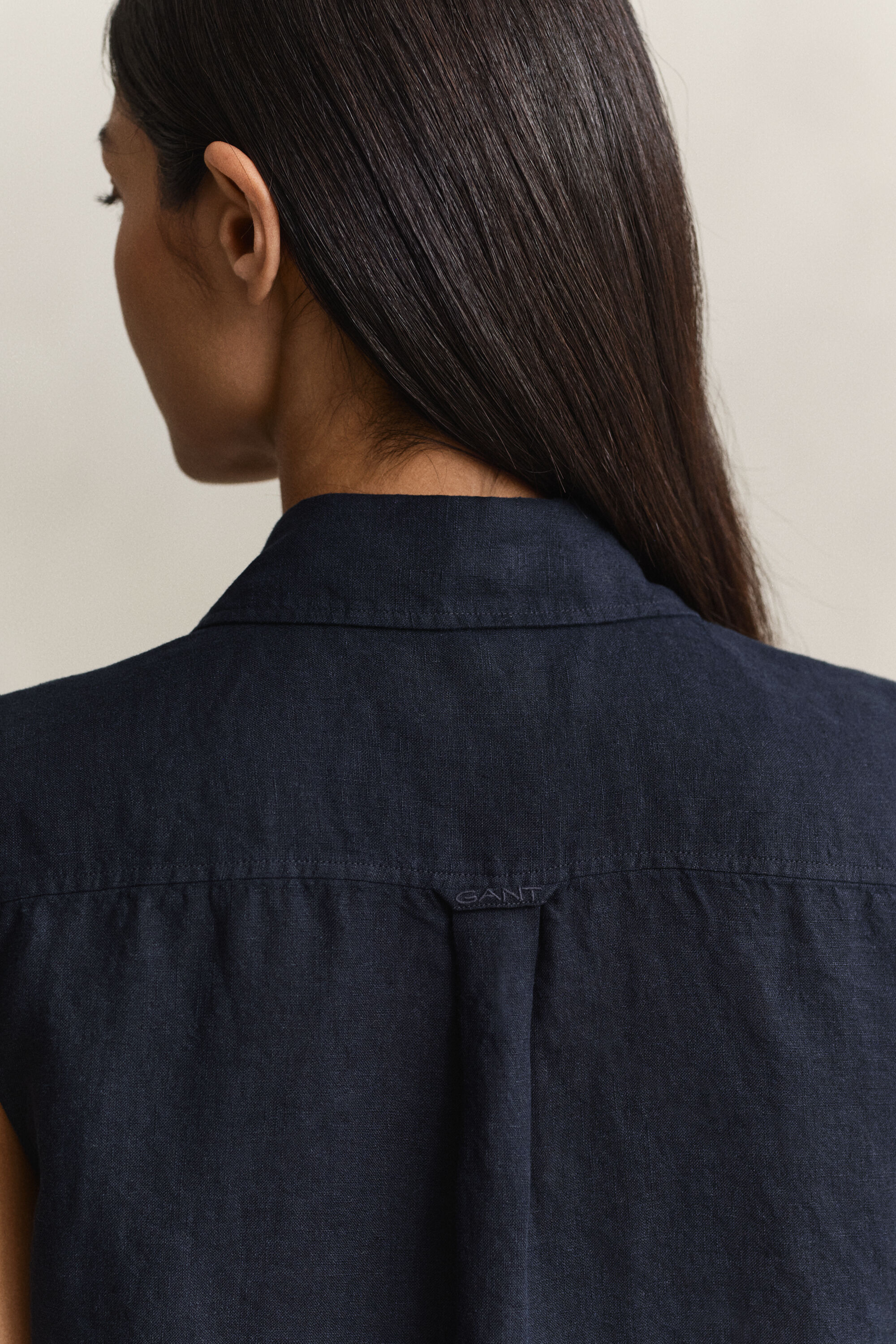 Sleeveless Linen Shirt