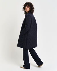 Quilted Corduroy Detailed Coat