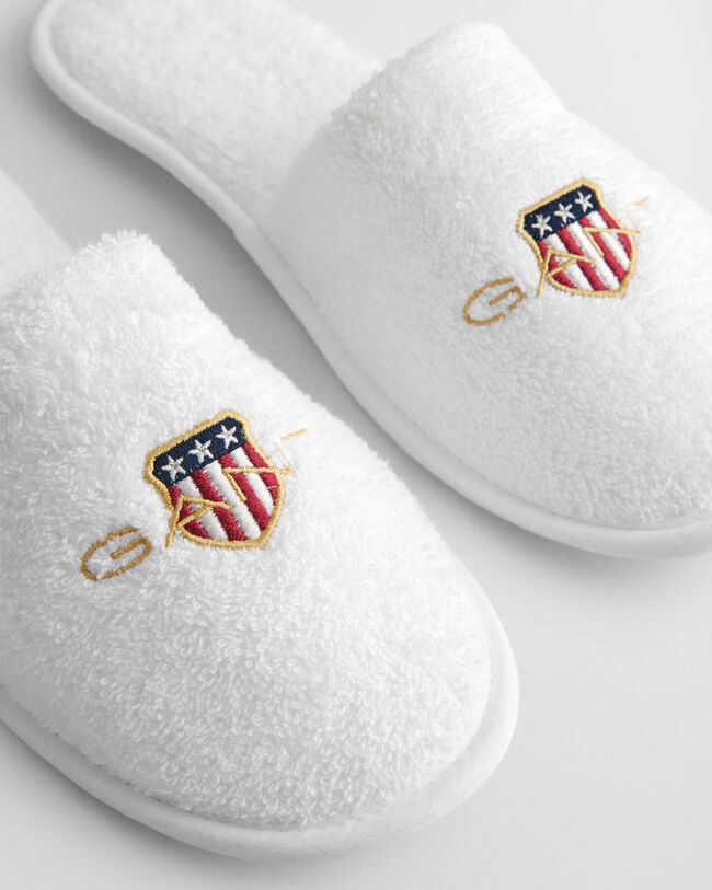 Archive Shield Terry Cloth Slippers