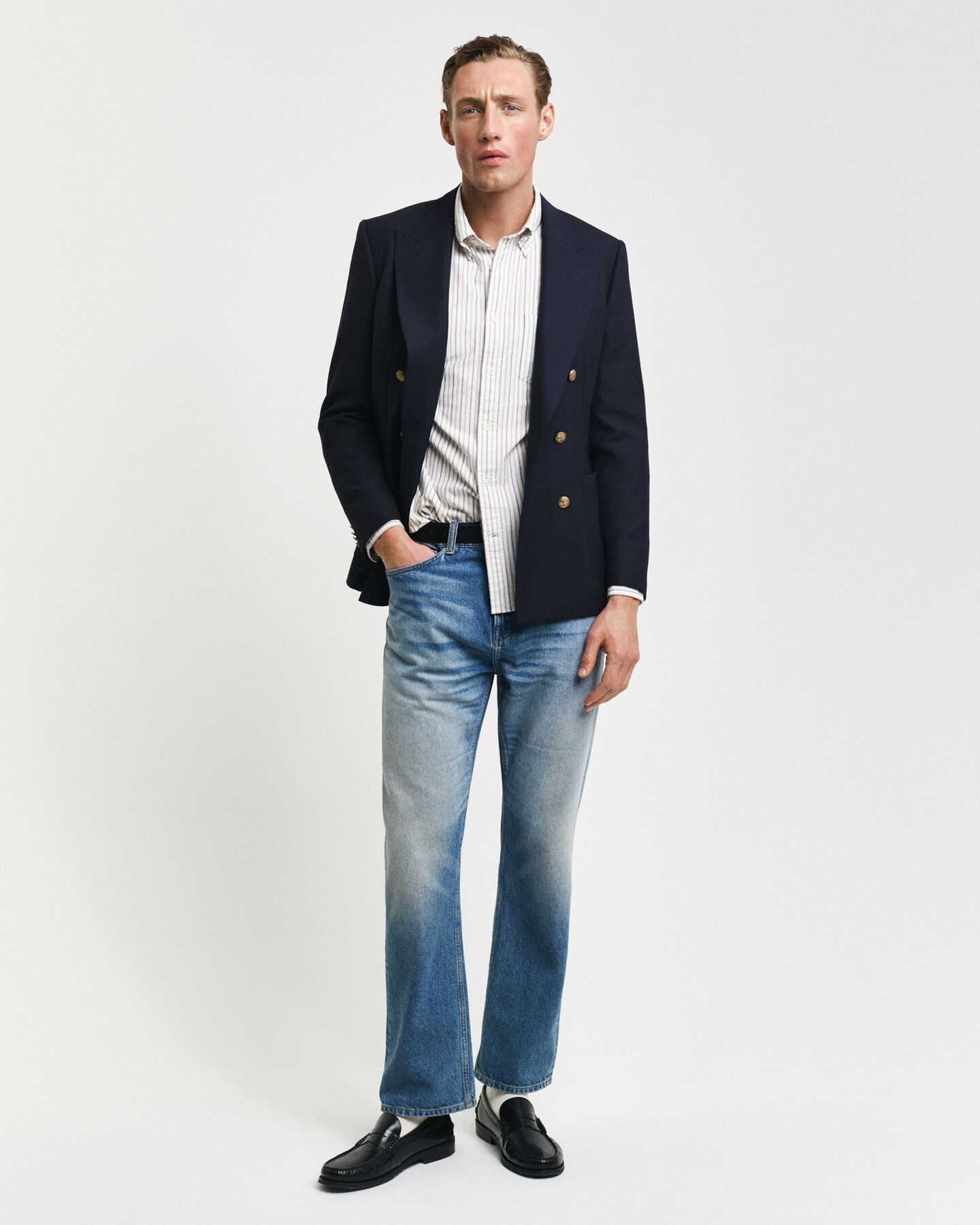 Relaxed Fit Striped Heritage Oxford Shirt