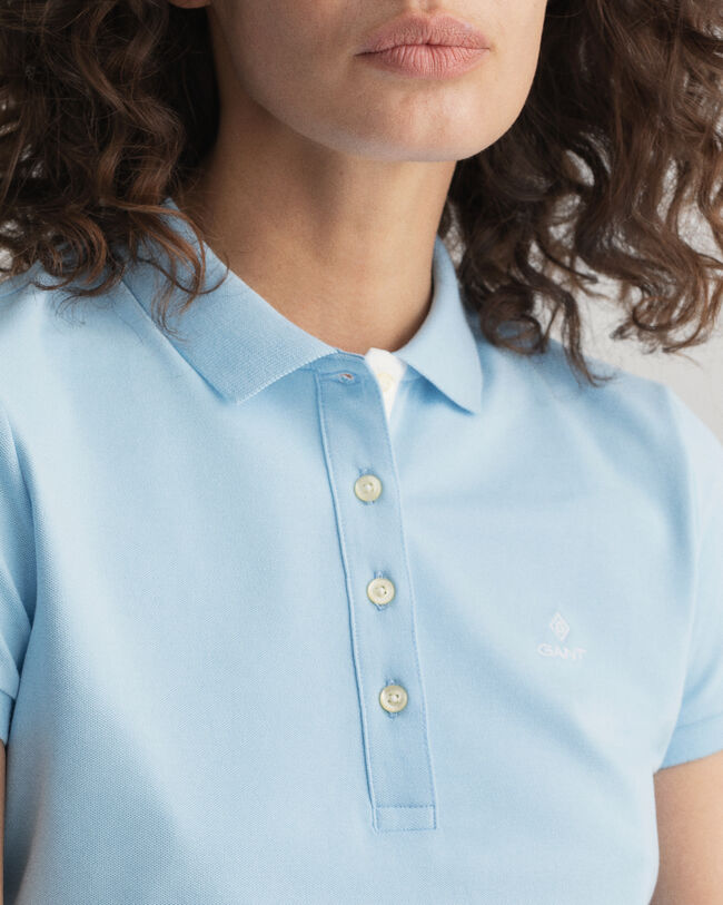 Contrast Collar Piqu&eacute; Polo Shirt