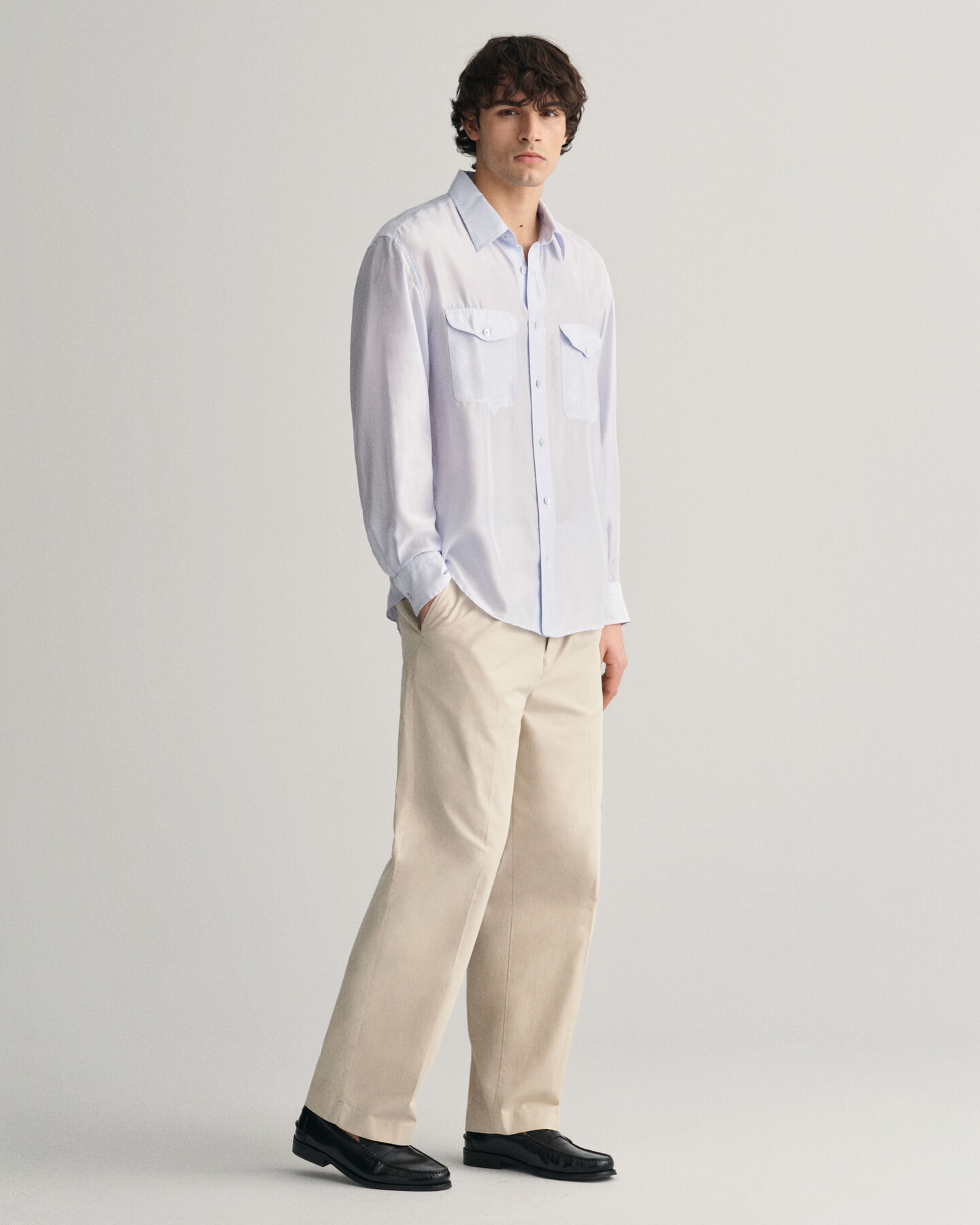Relaxed Fit Silk Shirt
