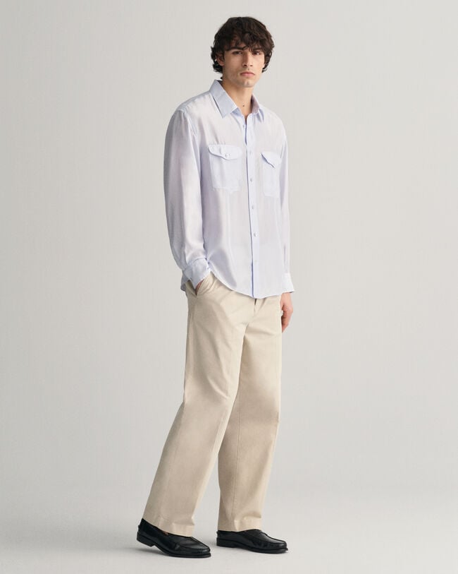 Relaxed Fit Silk Shirt