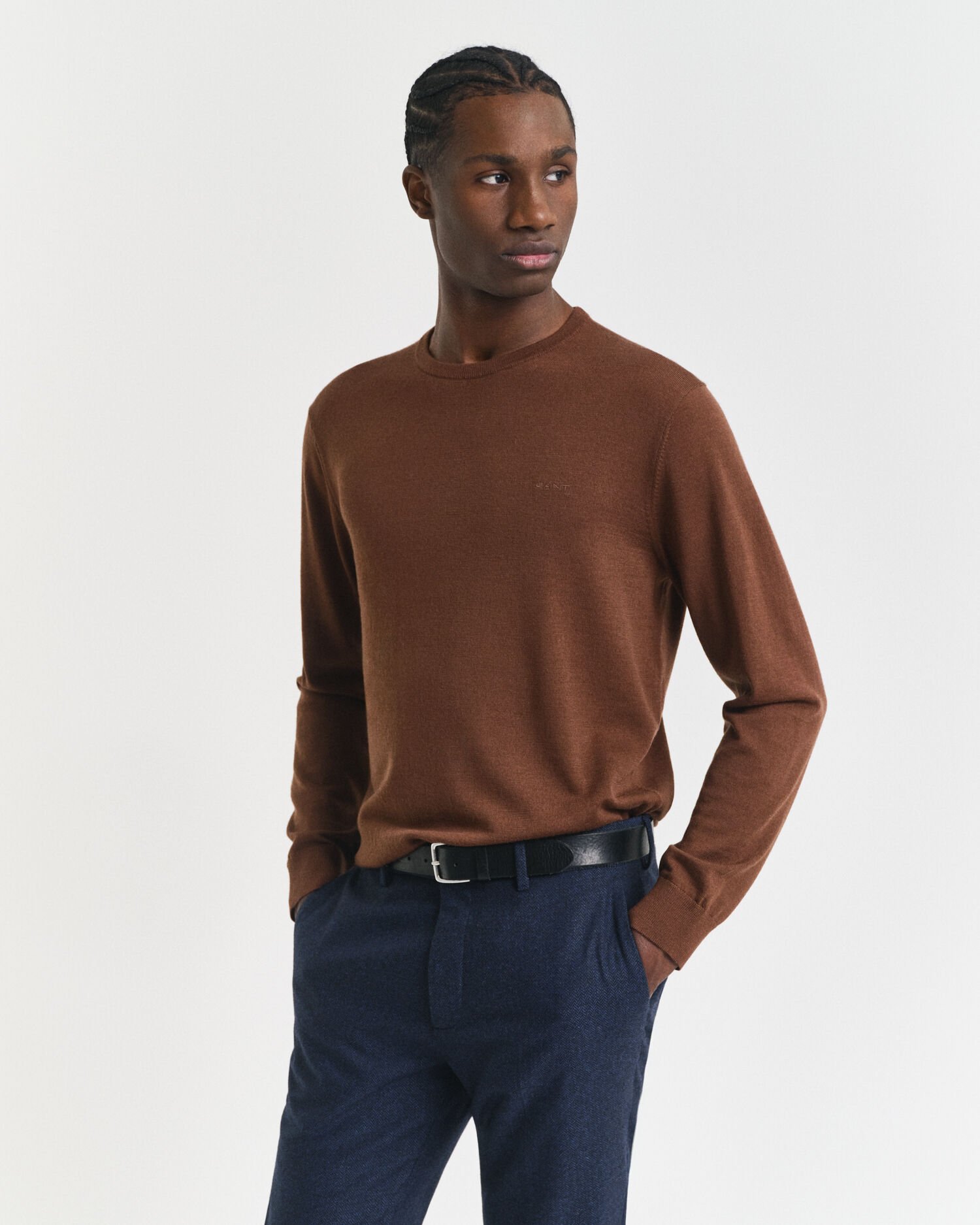 Merino Wool Crew Neck Sweater