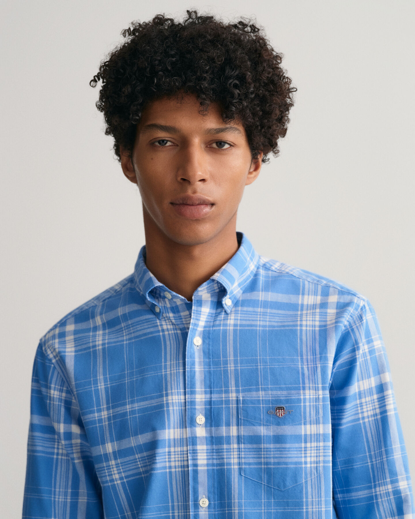 Regular Fit Check Cotton Linen Shirt