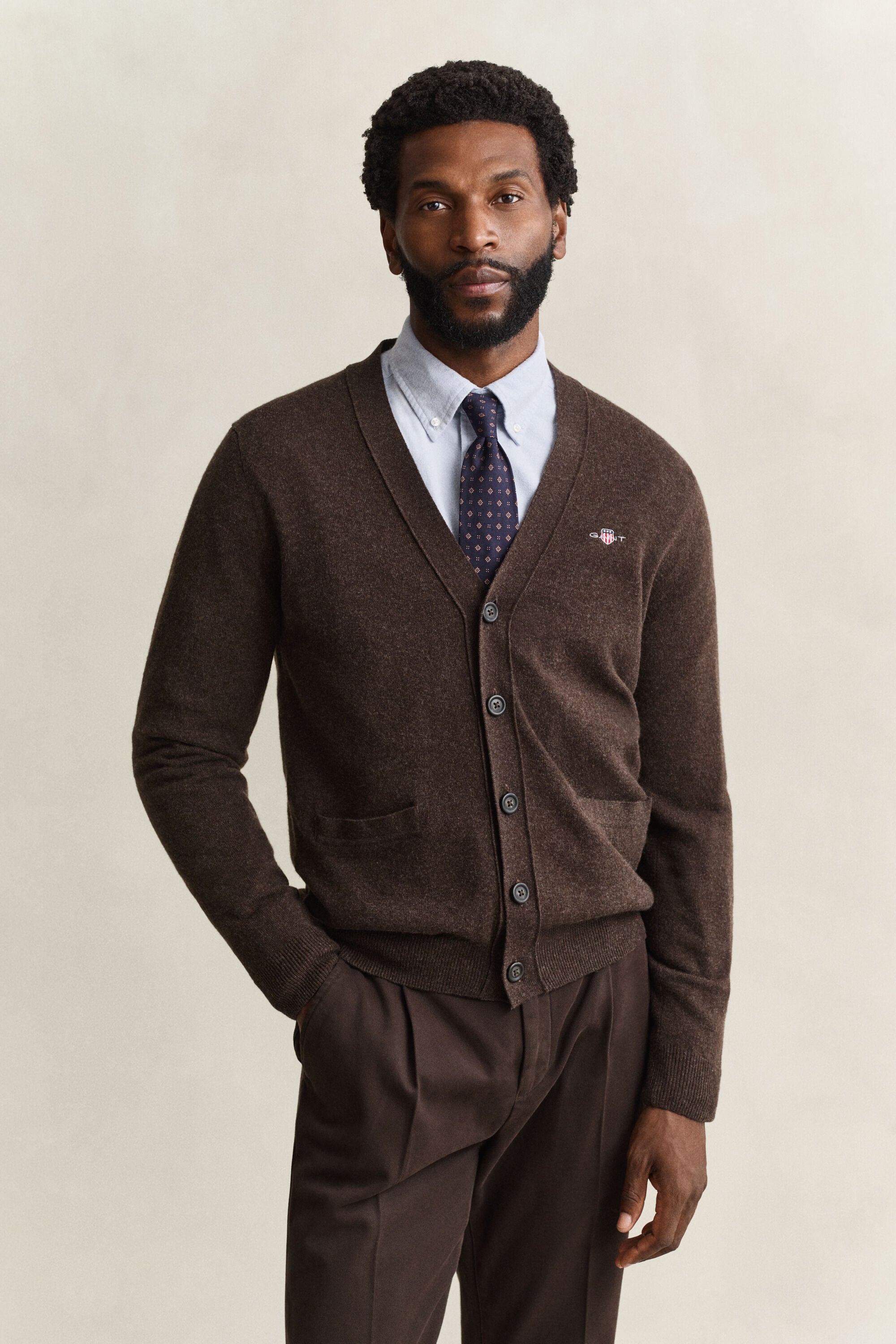 Lambswool V-Neck Cardigan