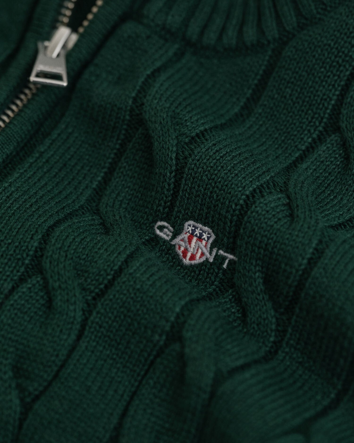 Kids Cotton Cable Half-Zip Sweater