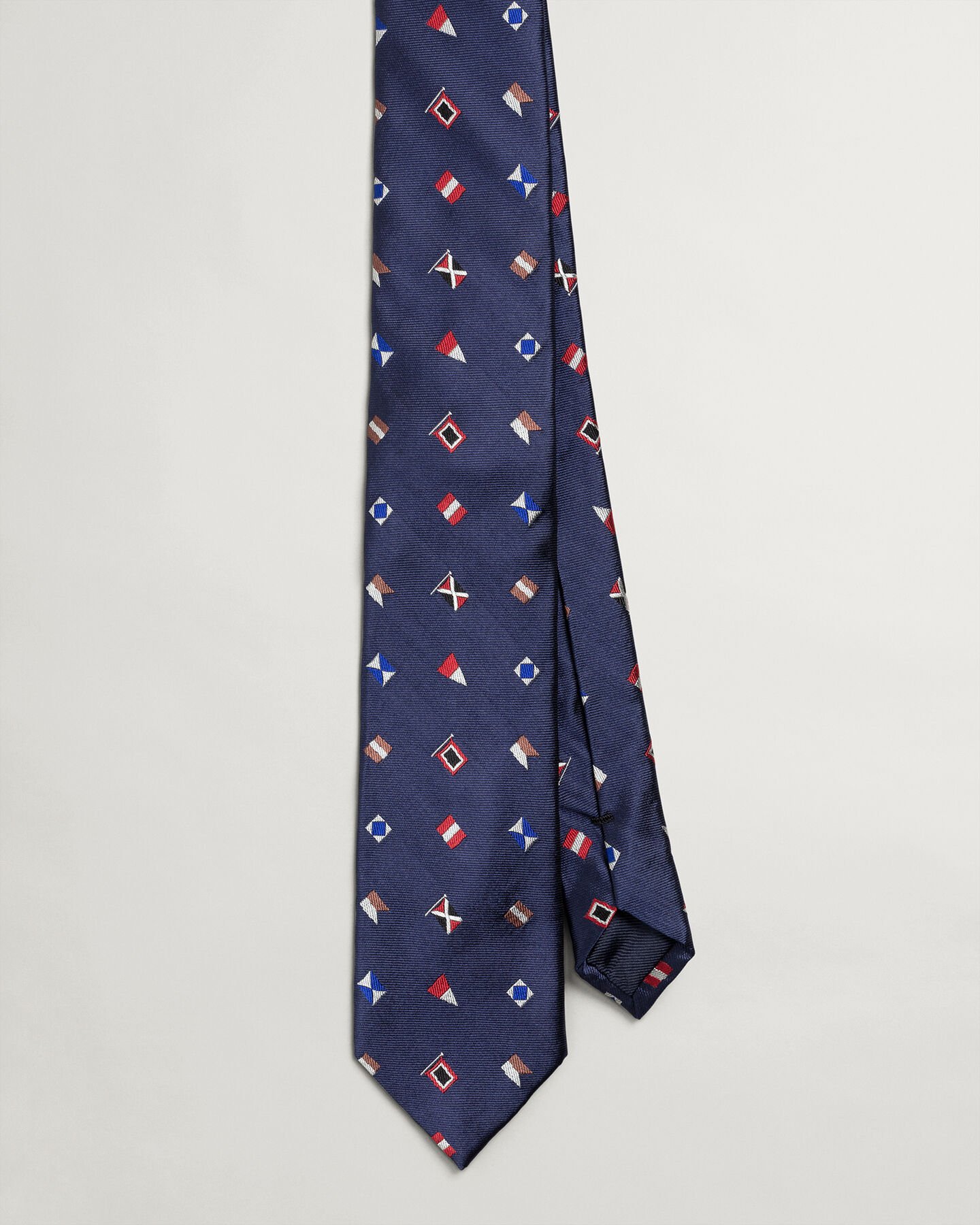 Sailing Print Silk Tie