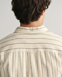 Relaxed Fit Slub Striped Shirt